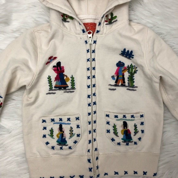 Lucky brand dungarees Hispanic hoodie sweater 2/3 - Picture 2 of 5